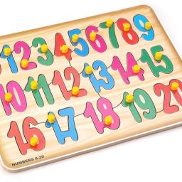 Wooden Number (Counting's 0 to 20) | Color Learning Educational Puzzle Board-image-83