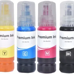RAMKE Ink Compatible For 001/003 L3150,L3110,L1110,l5190,L4150,L6170,L4160, Black + Tri Color Combo Pack Ink Bottle-24