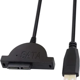 RuhZa USB 2.0 to Mini Sata II 7+6 13Pin Adapter for Laptop CD/DVD ROM Slimline Drive Converter Cable Expansion Card-image-65