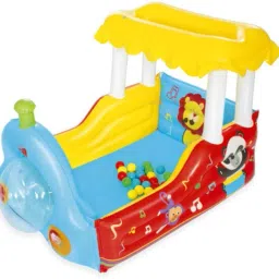 Train (IND*70) Ball Pit, Inflatable Kids Play Multicolor. Inflatable Ball Pits-31