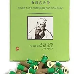POWEREST Mini Moxa Tube Self-stick Chinese Moxibustion Sticker Therapy Smokeless Burner Heating Acupuncture Point Meridian (180pc) Massager-image-1
