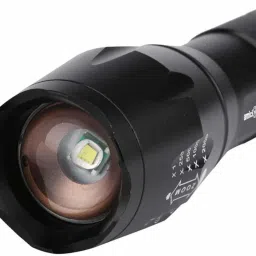 seahaven LED Torch light 5 modes Zoom torch with rechargeable battery with charging kit 8 hrs Torch Emergency Light image 3