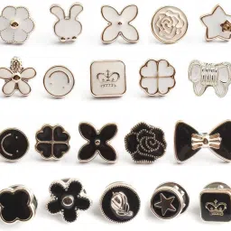 Different Design Brooch Pin for Women Cover Up Button Mini Saftey Brooch Pin Pearls Buttons-picture-24