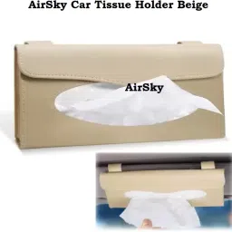 Car Tissue Holder Beige Use in Backseat & Sun Visor Tissue Holder For All Car Vehicle Tissue Dispenser-image-16