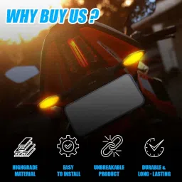 moto genius Side LED Indicator Light for KTM, Universal For Bike Universal For Bike image 2