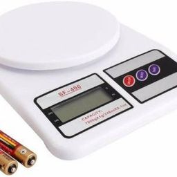 texla Sf400 Round Plate Mutiple Use General KItchen & store Weight Machine 1 GmTo 10 Kg (White Colour) Weighing Scale-86