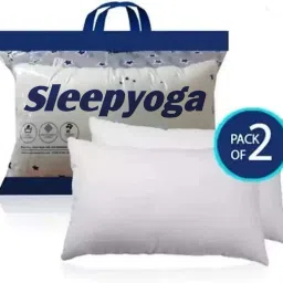 Fiber Lite Pillow | Medium Soft | Micro-Peach Fabric | Luxurious Feel Polyester Fibre, Polyester Fibre, Microfibre Solid Sleeping Pillow Pack of 2-image-32