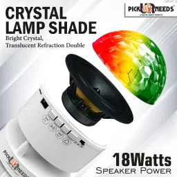 pick ur needs LED Crystal Disco Night 7 RGB Light Music Player Projector Bluetooth Speaker Disco Ball Set image 4
