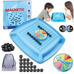Kidology Kids Blue Magnetic Chess Toy with Stones Table Top-image-53