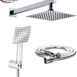 Mingle Ultra Slim Shower 10 Inch With 21 inch Square Arm (MEGA Hand Shower) Rain Shower Rainfall-image-47