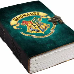 HARRY POTTER Theme Lion Leather Diary A5 Journal Unruled 200 Pages-0