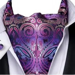 Printed Polyester Men Blue, Black Scarf-image-73