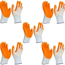 Nylon Safety Industrial Work Hand Gloves Comfort Fit, Latex Coated Firm Grip K4 Climbing Gloves-image-89