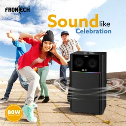 Frontech CRUX 1.0 Tower Speaker System |Bluetooth 5.0, USB|FM, LED Display 80 W Bluetooth Tower Speaker image 5