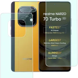 MOKPLZ Front and Back Screen Guard for realme NARZO 70 Turbo 5G SMARTPHONE-65