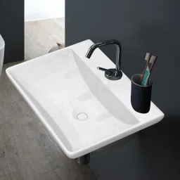 Premium Quality Super White New Model Bathroom Wash Basin Wall Mounted Wall Hung Basin-image-78
