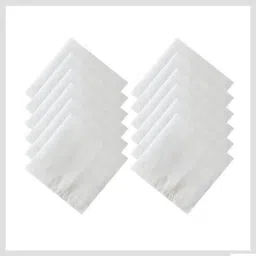 LYSOO (12-Pcs) White Lined Cotton Handkerchiefs for Men – Soft, Skin-Friendly ["Multicolor"] Handkerchief-picture-22