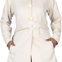 Genuine Leather Solid Coat For Women-image-26