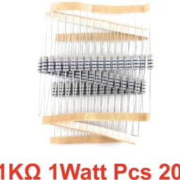 20 pieces of 1KΩ_1WATT Resistance Fixed Resistor-22