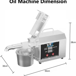 vrt Press/Maker Machine for Home | Digital Temperature Controller Multiple Seed 13Kg 800 W Food Processor image 5