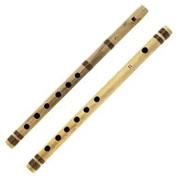 SMG-DE3 Indian Bamboo Flute C Transverse and Fipple High Frequency Set Of 2 Bamboo Flute-picture-1