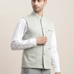Checkered Men Waistcoat-image-15