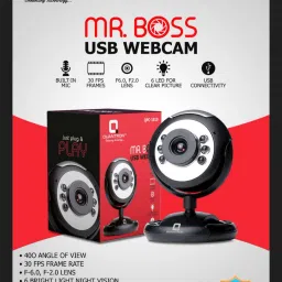 Quantron QPC-1010, MR. BOSS USB WEBCAM 6 LIGHT CAMERA. 6Webcam with Built-In Microphone with Night Vision USB Connectivity-35