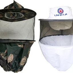 Bee Veil white & Army Colour (Combo of 2) Safety Jacket-picture-8