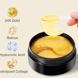24K Golden Under-Eye Mask with Collagen and Vitamins - Easy-to-Use-21