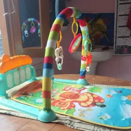 Colorful Jungle-Themed Baby Gym with Music and Hanging Toys-picture-12