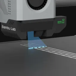 bmabulab X1 Carbon Combo 3D Printer with AMS for Multi Color & Multi Material Capability 3D Printer image 4