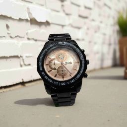 THINK BLACK CHAIN COPPER BROWN DIAL WITH 3 SUBDIAL WATCH FOR MEN Analog Watch - For Men AHO155-image-43