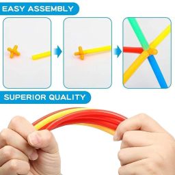 godex 100 Pcs Straw Assembly Building Blocks image 2