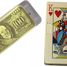 100 DOLLAR And BADSHAH Card Shaped Lighter Red Flame Cigarette Pocket Lighter Pack Of 2 Pocket Lighter-picture-1