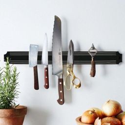 Wall Mount Magnetic Knife Storage Holder Chef Rack Strip Utensil Kitchen Tool | 33 Cms Kitchen Organiser Magnet Pack of 1-image-46