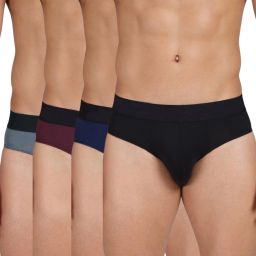 Pack of 4 Solid Men Brief-image-80