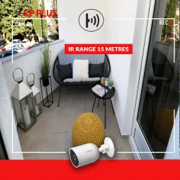 CP PLUS CP-V41A 2K 4MP Quad HD Wi-Fi Outdoor with Motion Detection Alerts Security Camera image 4