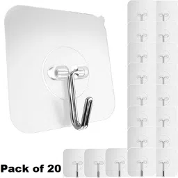 Hooks Heavy Duty WaterProof 10 Kg Capacity Strong Adhesive Wall Mounted Hook 20-image-2