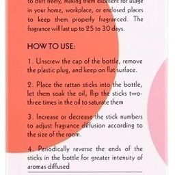 orva MIDNIGHT ROSE Reed Diffuser Fragrance Includes Diffuser Oil(6 Rattan Stick Free) Diffuser, Diffuser Set image 2