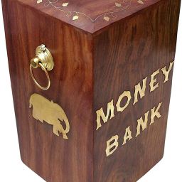 Wooden Money Bank Coin Box Money Box Piggy Bank Gift Items for Kids Gullak Coin Bank-image-72