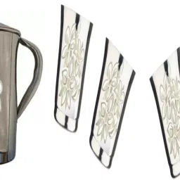 VKAK Jug with lid and Glass Set (glass- 4 Pieces, Jug- 2 Ltr) Jug Glass Set-image-61