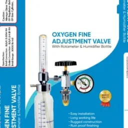 kisc Oxygen Flowmeter Regulator with Humidifier Air Quality Meter image 3