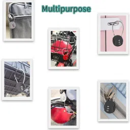kelexx Small 4 Digit Combination Padlock Locks Lock image 5
