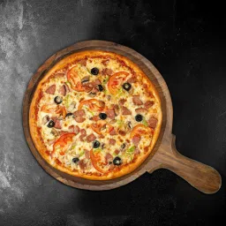 Forever Worthy Wooden 8 Inch Racket Round Pizza Plate with Handle Plate Serving Set-picture-38