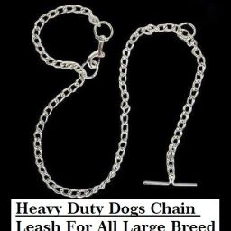 Amazing Quality Super Premium (Large) Dog Chain Heavy Strength Dog Chain Leash Heavy Strength Pet heavy Duty Chain Leash Quality Dog Chain Leash For Heavy Weight Dogs (Steel) 160 cm Dog Chain Leash (Silver (Large) 160 cm Dog Chain Leash-image-73