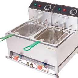kiran 8.1 Liter Double PAN Deep Fryer- Electric & Gas - 16.3 L Electric Deep Fryer-picture-26