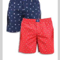 Pack of 2 Printed, Self Design Men Boxer-image-13