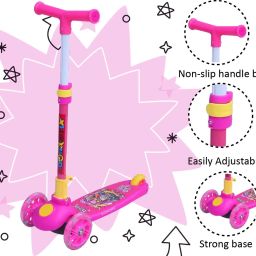 Foldable 3 wheel scooter For baby girl and baby boyKids Ride On Leg Push Scooter-image-79