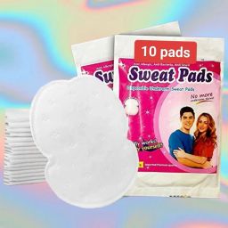 S 10 Pcs Underarms Disposable Highly Absorbent Sweat Pads Cotton Anti Allergic Sweat Pads-18