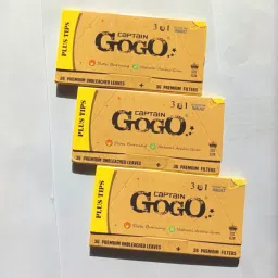 Natural Arabic Slow Burning Papers with Filters and Crushing Tray unrolled King Size 13 gsm Paper Roll-20